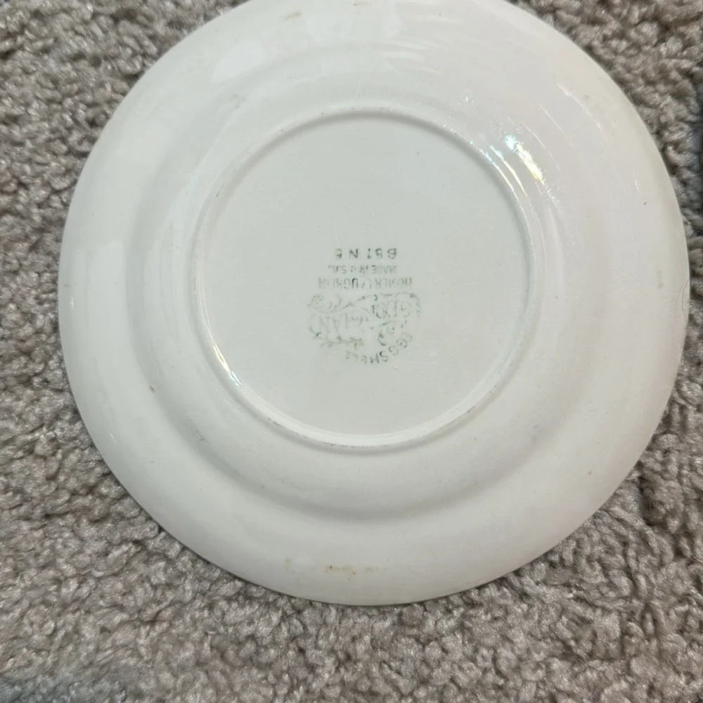 Homer Laughlin Eggshell Georgian Open Rose Pattern. Vintage China plates 4